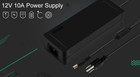 Ac To Dc 12v 10a 120w Power Supply Adapter 5 5mm X 2 1mm Wall Power Plug For Led
