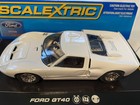 Scalextric C2473 Ford Gt40 Mkll Plain White W headlights 1 32 Slot Car New