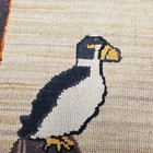 Grenfell Labrador Industries Hand Made Hooked Matt Rug Puffin Bird 8  X 10  Rare