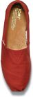 Men s Toms Classic Canvas Red Slip-on Us Size Brand New 100  Authentic