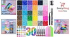 40000pcs Resin Jelly Rhinestones Kit 30 Colors Flatback Gem Craft Bedazzle Glue