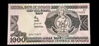          Vanuatu 1000 Vatu 1982 Pick 3a Central Bank Warrior Canoe Unc