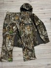 Men s Realtree Apx Camouflage 2 Piece Suit Jacket Pants Hunting Fishing Sz 2xl