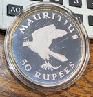 1975 Mauritius 50 Rupees Gem Silver Crown Km-41 Easily Best Price Ebay  Chrc