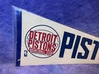 Detroit Pistons Nba Basketball Vintage 1970 Pennant 12    X 30    Full Size Flag