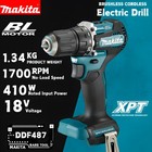 Makita Ddf487 18v Cordless Brushless Impact Drill Electric Screwdriver Powertool