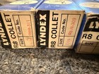 Lyndex R8 Collets Lot Of 8 Usa 11 16 7 16 5 16 1 4   Others 7 Boxed 1 Loose Mill