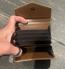 Boujee On A Dime Brown Logo Tri-fold Folding Wallet Credit Card Slots Women