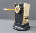 El Casco 23kt Gold Plated M-430 Pencil Sharpener Made In Spain W crank Handle
