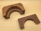 Antique Wood Mold Foundry Pattern Industrial Steampunk Sand Cast 2 Part Rings