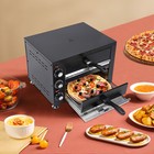 Commercial Electric Double Layer Countertop Pizza Oven Indoor Oven Pizza Cooker