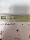 Stampin  Up  Photopolymer Stamp Set Retired Beautiful Peacock
