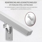 4ft Anodized Shiny Silver Handrails Kit For Indoor 4 Feet Anodized Shiny Silver