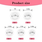 Tahulik 20 Pcs Piggy Bank Stopper  5 Sizes Round Plugs  Rubber Saving White