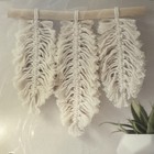 Leisure Arts Macrame Kit Feathers  Decorative Hanging Retro Handmade  New