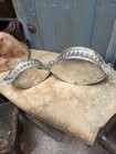 Rare Set 2 Antique French Pans Fluted Baking Molds Made In France For Meat Pies
