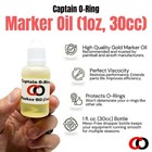 Marker Oil Lube  1 Oz  By Captain O-ring - Paintball Airsoft Dropper Lubricant
