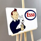 Esso Tintin Heavy Metal Advertising Sign     60    40 Cm  23 6       15 7    