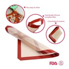 2 Pack Silicone Baking Mat Bakeware Oven Non Stick Cookie Tray Heat Resistant