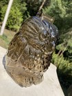 Wise Old Owl Glass Bank- Smoked grey Color - 6    Tall Libbey