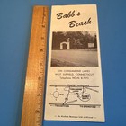 Vtg Babb s Beach Lake Congamond  Southwick Ma   Suffield Ct Brochure