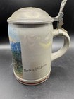 Vintage German Beer Stein 0 5l Zitherspieler Partnachklamm Pewter Lid Edelweiss
