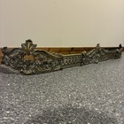 Antique Victorian Ornate Brass Cast Iron Fireplace Fender Hearth Surround 48   