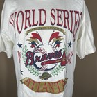 Vintage 1992 Atlanta Braves World Series Tshirt Adult Xl White Single Stitch Usa