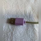 Lilly Pulitzer Keychain With Usb Iphone Ipad Charger Cord Pink Gold Charging Tag