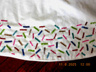 New Dillard s Trimsetter 57  Tree Skirt White W christmas Confetti Trim   Bonus