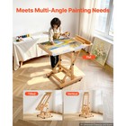 Uimoso Studio H-frame Easel For Art Projects  Holds 1-2 Canvases Up To 78 74 