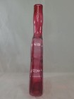 Rare Pairpoint Signed Cranberry Violin Cello Bottle Hand Blown 9 5 