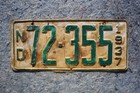1937 North Dakota License Plate