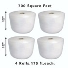 Bubble Cushioning Wrap 3 16  700 Ft  X 12  Perforated Every 12  Small Padding