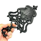 Antique Cast Iron Trivet For Sad flat Iron 1948 Jzh  Alphabet Sunburst Restored