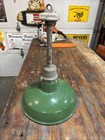 Vintage Art Deco 12    Porcelain Industrial Green Barn Gas Station Light Shade