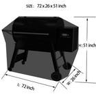 Weber Bbq Grill Cover - 72  L X 26  W X 51  H  Heavy Duty Waterproof Gas Gril   