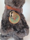 Vintage Maruei Scottie Scottish Terrier Stuffed Dog Tag  Collar   Bell