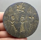 Amazing Sassanian Ancient  Old Lapis Lazuli Stone Fighter Kings Carved Stone Tab