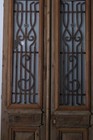 Vintage Double French  Metal Glass Door L230
