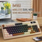 Pbt Wireless Membrane Gaming Keyboard Scient Keys With Knob Rainbow Backlit