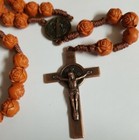 Catholic Rosary Necklace Saint Benedict Medal And Cross Crucifix  Handmade 