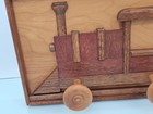 Wooden Train Coat Hanger Wood Boy Nursery Large Pottery Barn Style Handmade