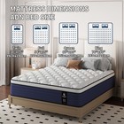 8 12  Twin Full Queen King Size Mattress In A Box Hybrid Spring Memory Foam
