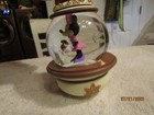 Extremely Rare Disney Christmas Ornament Snow Globe Minnie Mouse Mickey Mouse