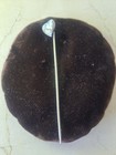 Antique Sterling Silver Mother Of Pearl Heart Hat Pin