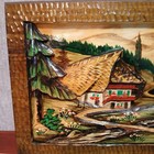 German Black Forest Hand Carved 3d Wood Painting Picture Handarbeit Beautiful