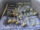  Vtg Door Knobs Lot Cut Glass Doorknobs Ornate   Metal Pre Owned Condition  d