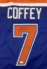 Paul Coffey Blue Edmonton Oilers  7 Hof 04 Autographed Custom Xl Jersey Jsa