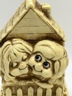 Vtg Russ Berrie   Co Sillisculpt Figurine 726     I   m Glad We Live Together     1979